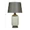 Grey Glass Modern Accent Lamp, 16" x 16" x 27"